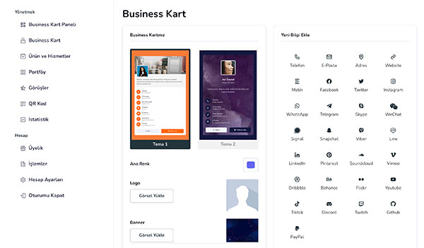 Business Kart Hazırlama - Yönetilebilir Yeni Nesil Dijital Kartvizit